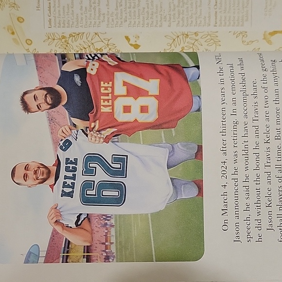 The Kelce Brothers 87 62 Biography Book - Blue and Red Cover - Picture 9 of 9